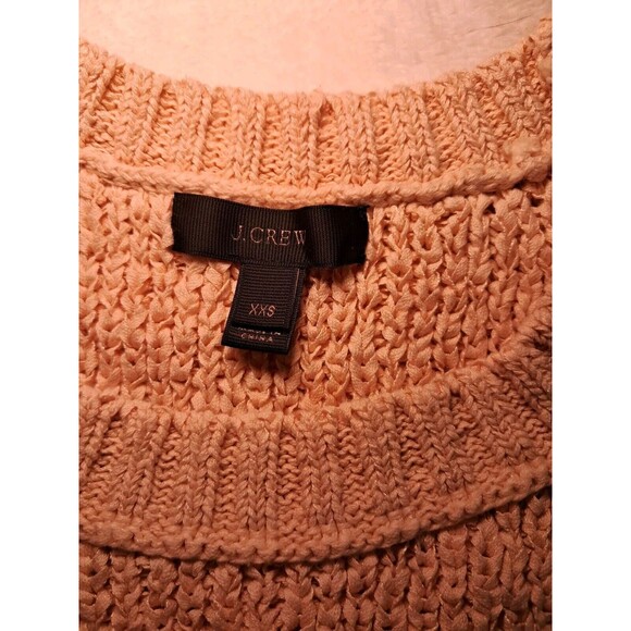 J.Crew High Neck Textured Pointelle Sweater Tank Light Pink J0928 Size XXS - Picture 2 of 9
